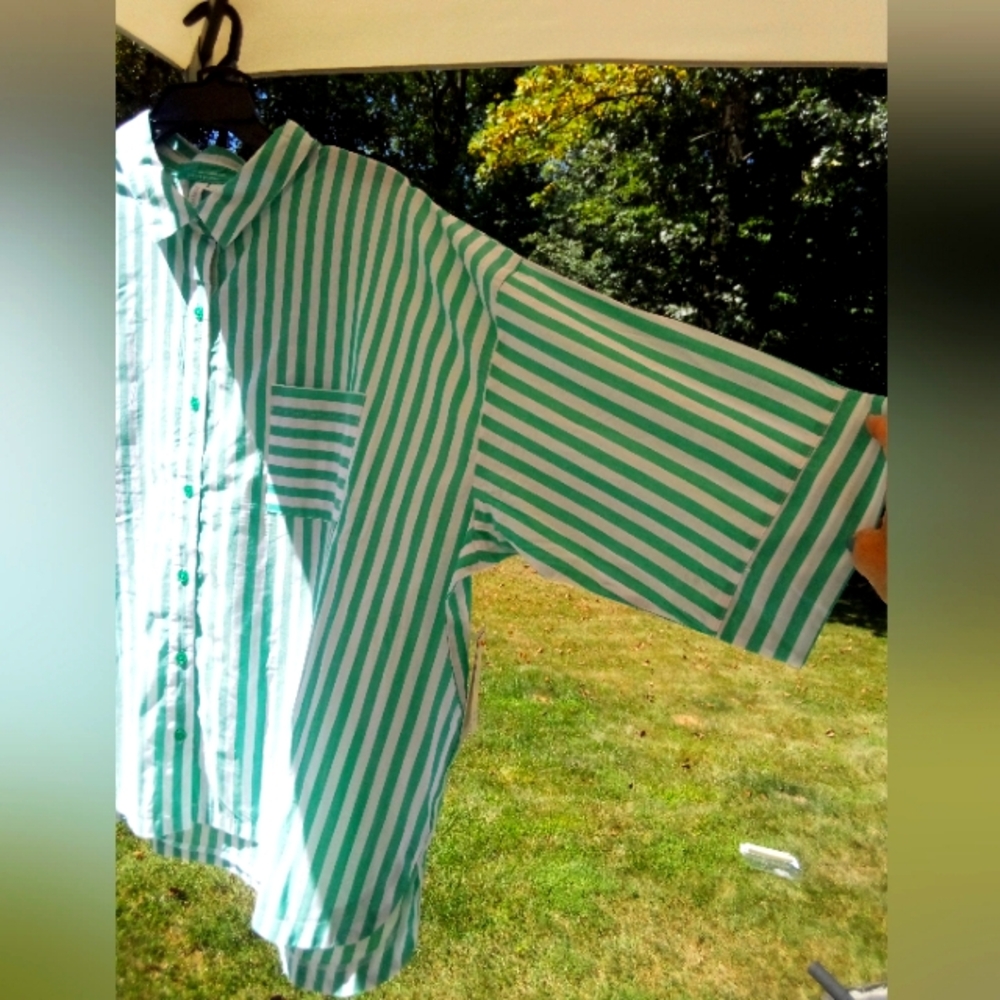U R Cute 🥰 PJ Set Boxer Shorts w/ POCKETS & Full Button Down Shirt Pajamas - Picture 4 of 14
